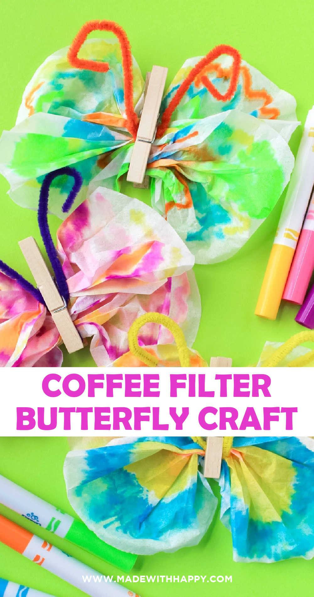 coffee filter butterfly