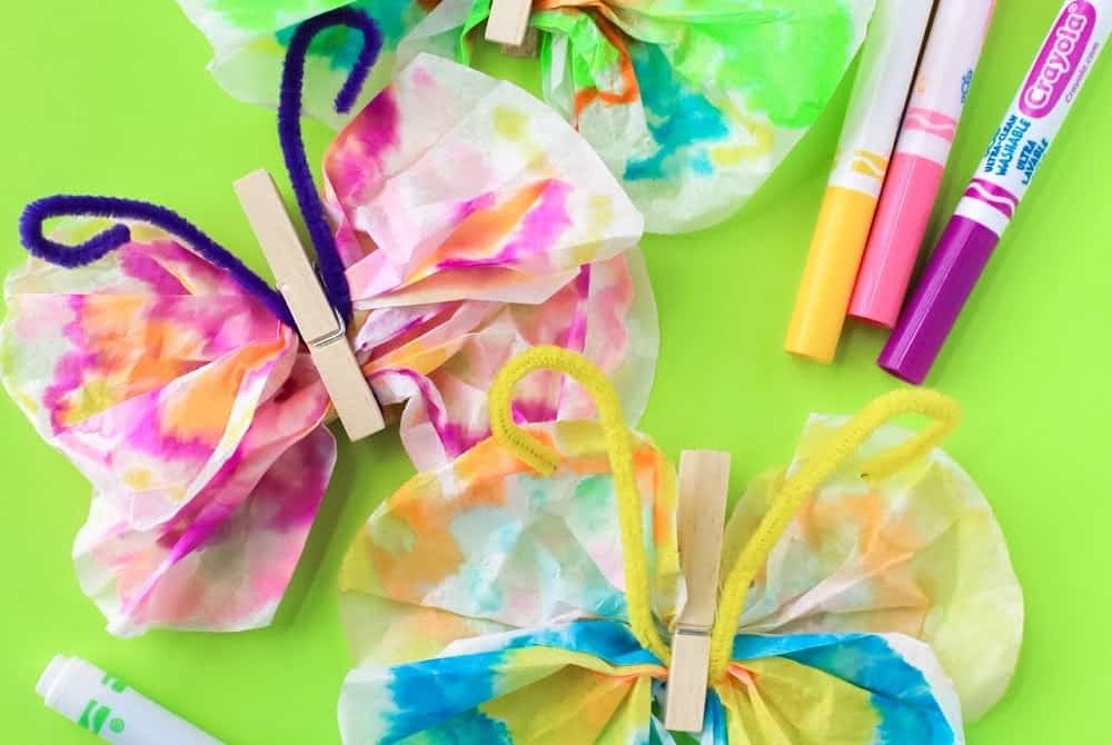 Coffee Filter Butterfly Craft