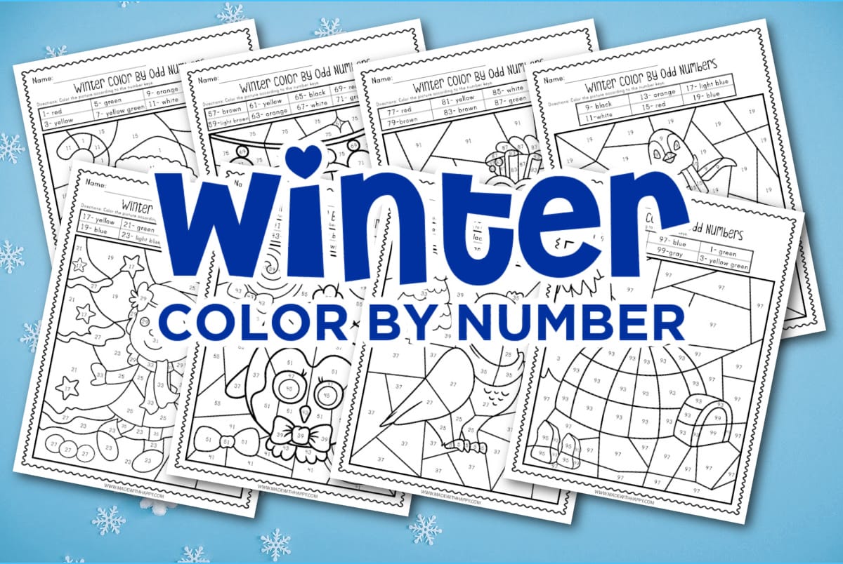 color by number winter
