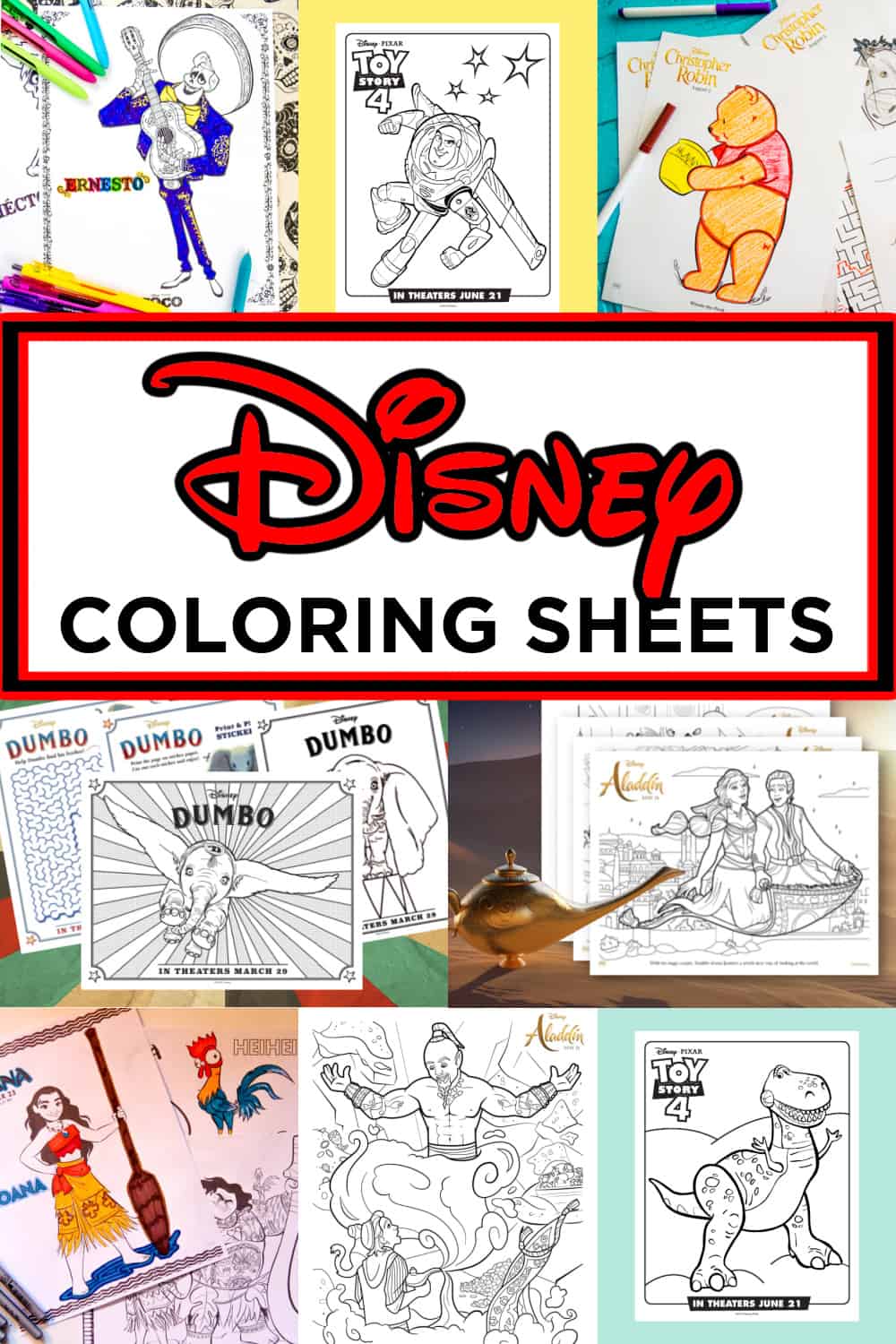 color sheets disney