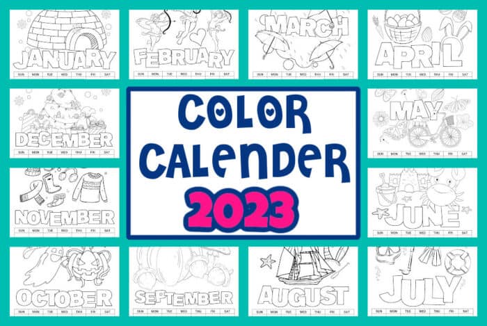 Color Calendar 2023