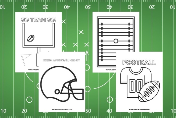 coloring football pages