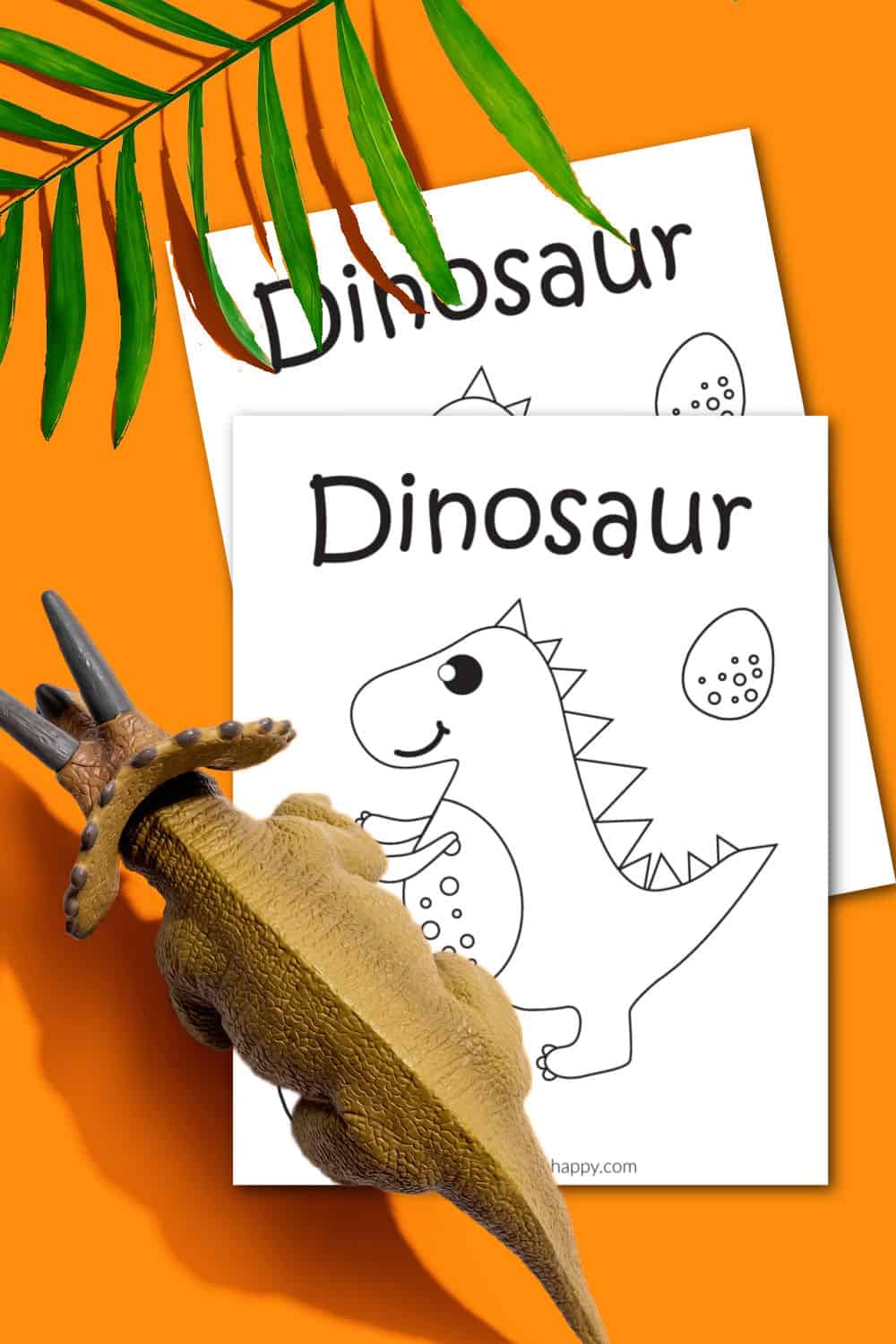 coloring page dinosaur
