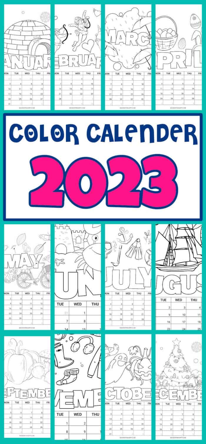 Coloring Pages Calendar