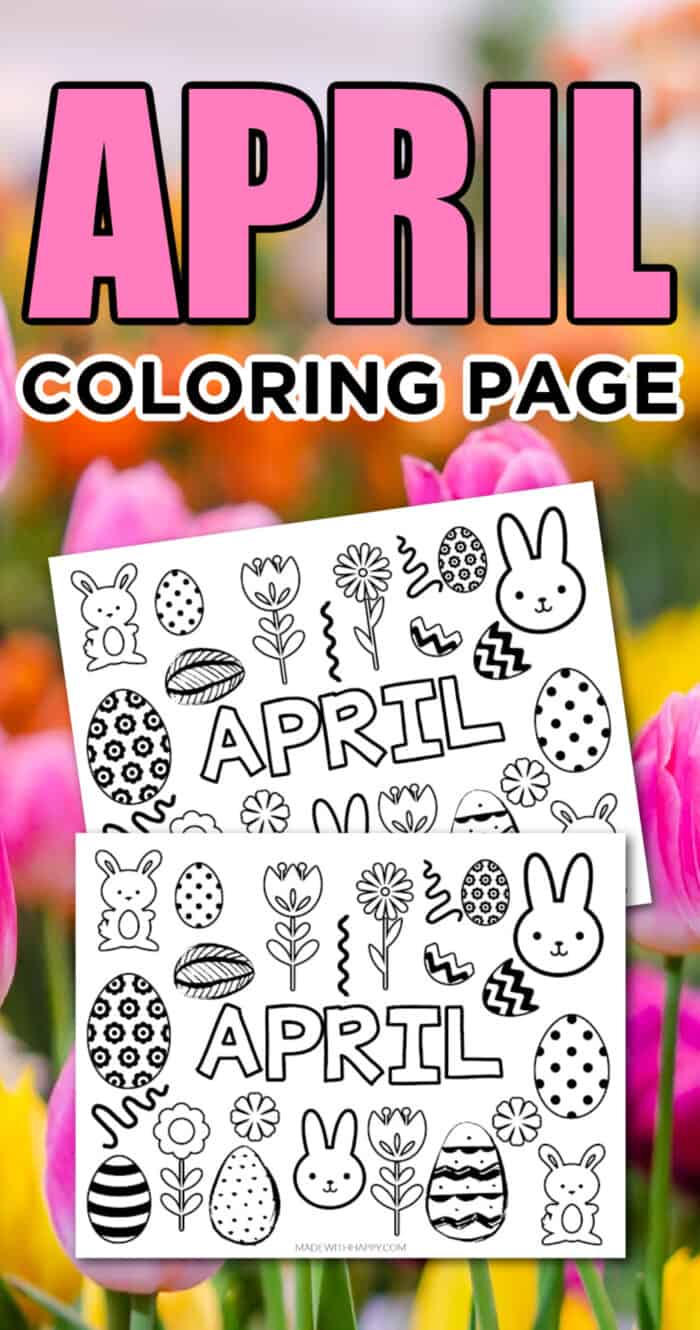 Coloring Pages For April