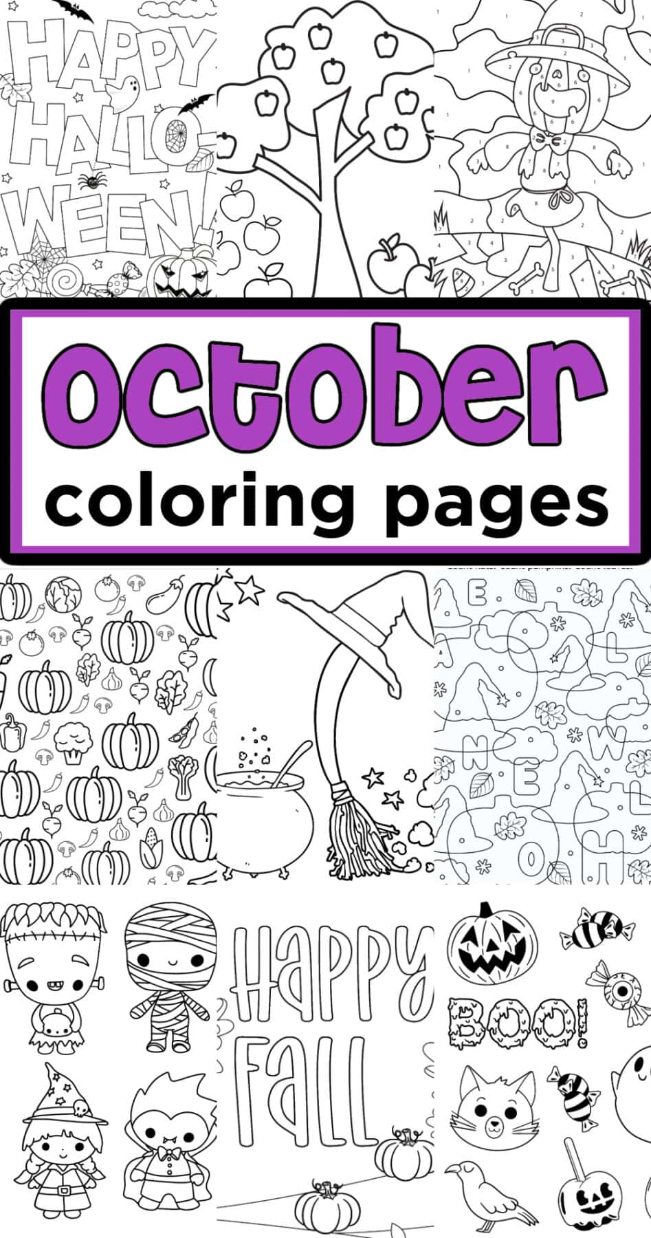 coloring pages for october