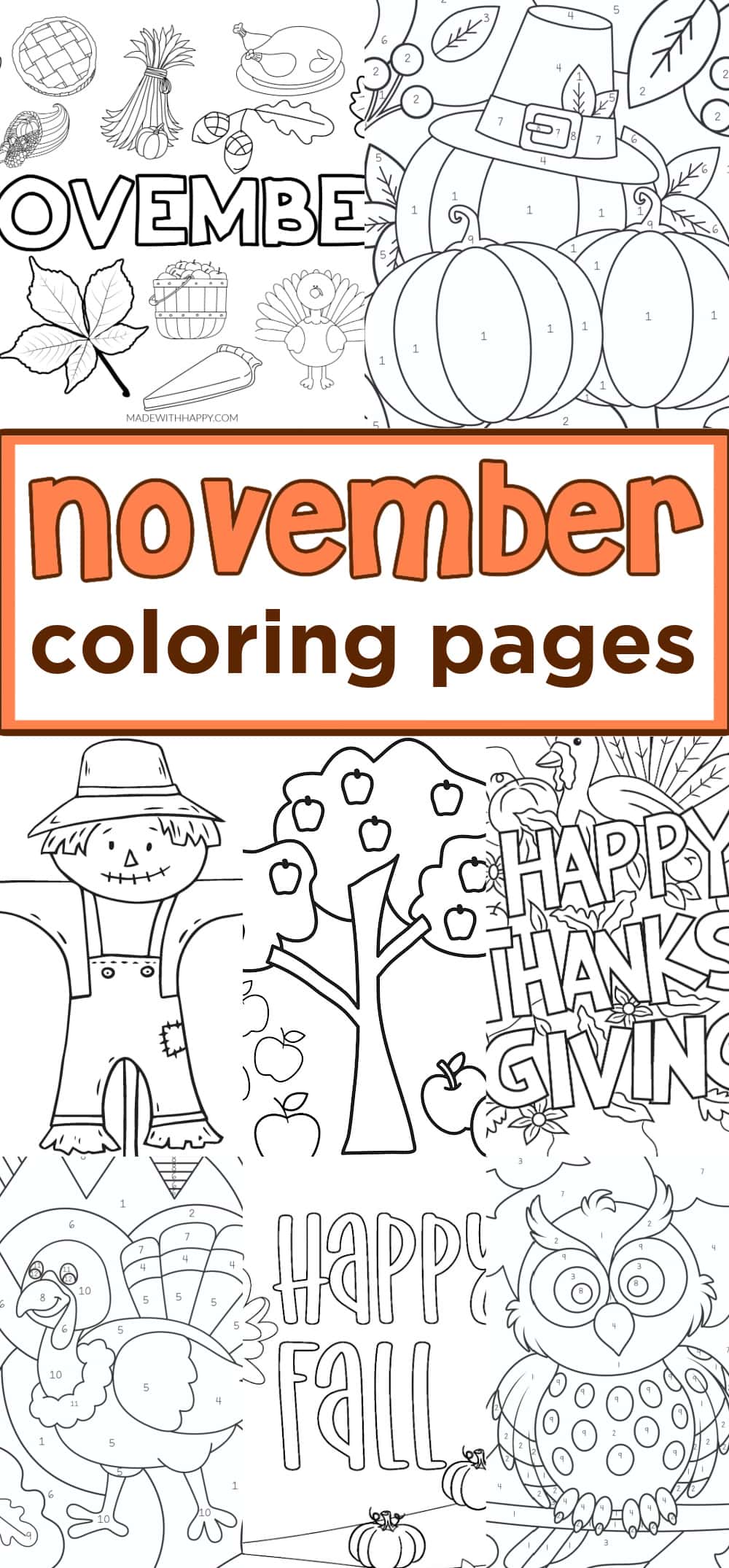 coloring pages november