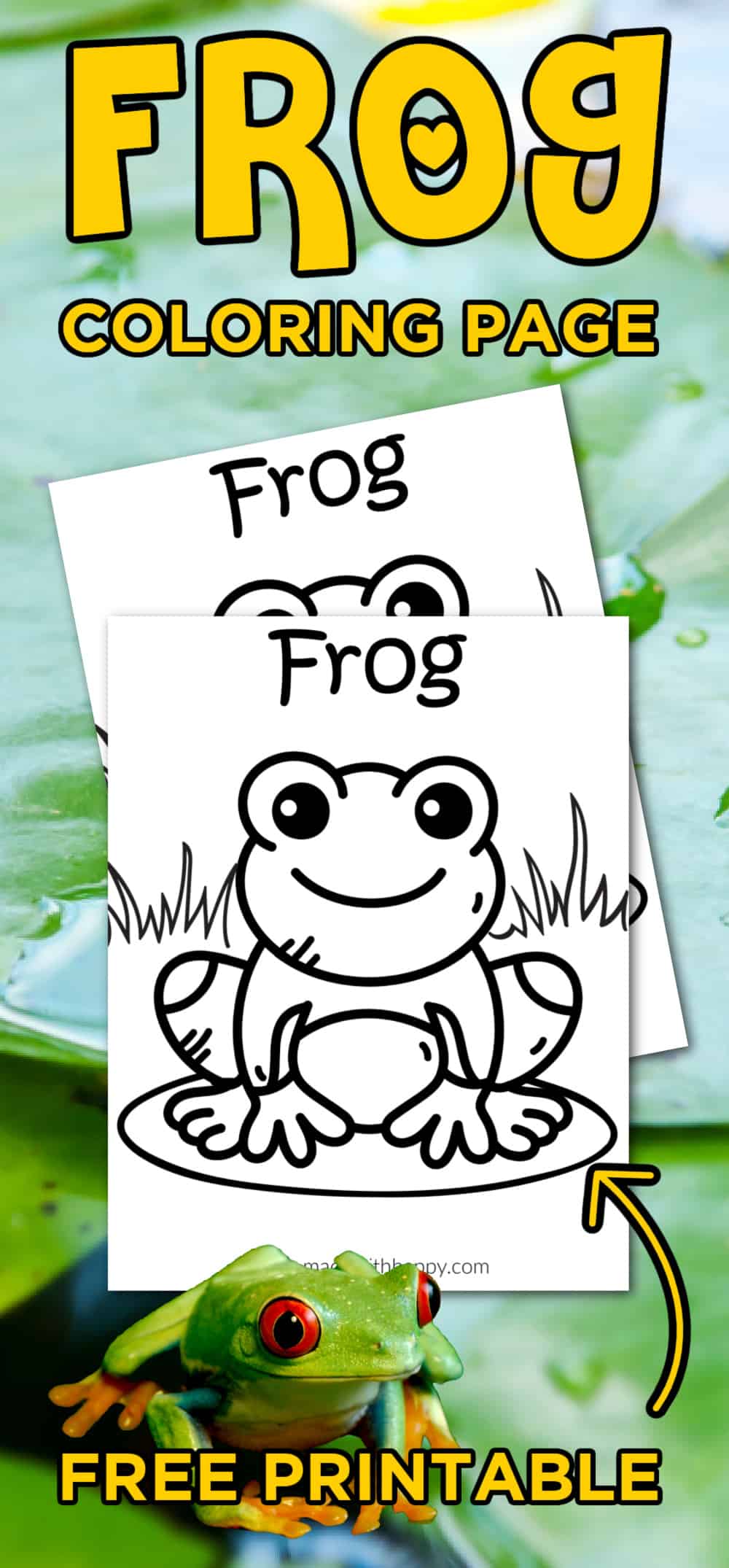 coloring pages of frogs