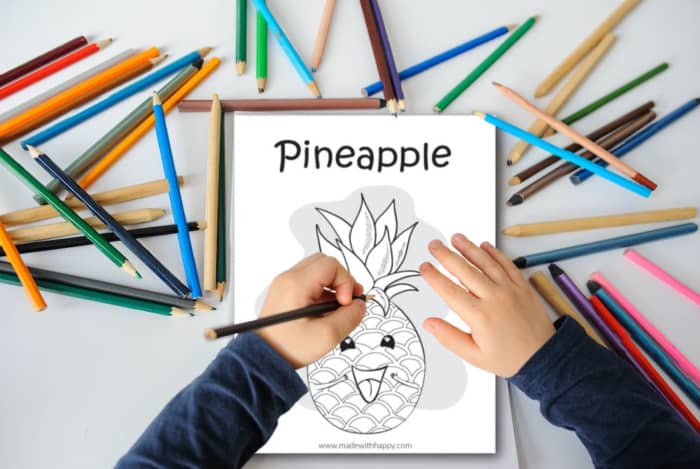 pineapple color sheet