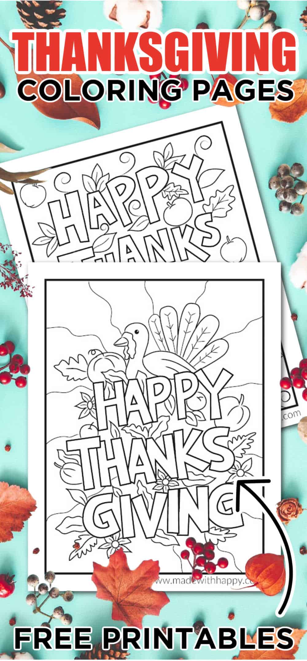 Coloring Sheets For Thanksgiving 