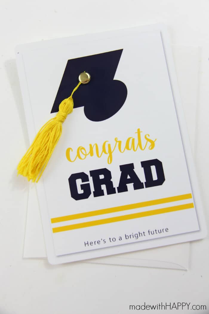 How to make a tassle | DIY Graduation Card | Easy tutorial for tassels | www.madewithHAPPY.com