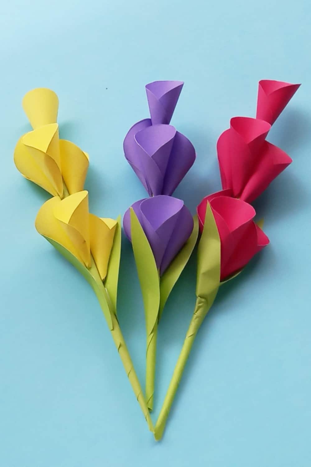 construction paper flowers