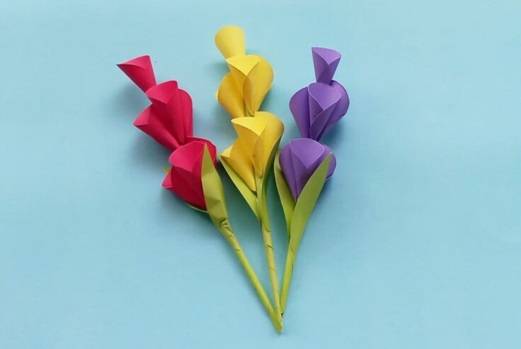 construction paper flowers