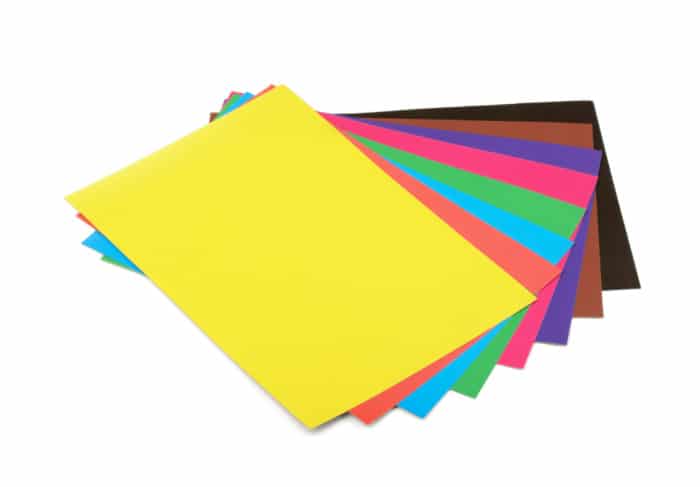 Construction Paper in multiple colors