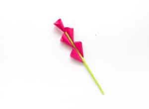 contineu to glue petals down flower