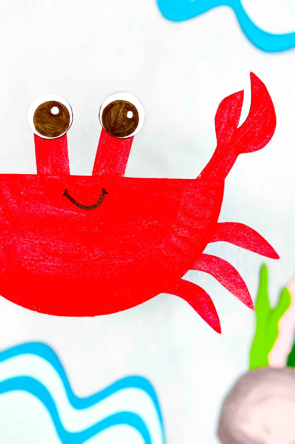 crab paper plate craft