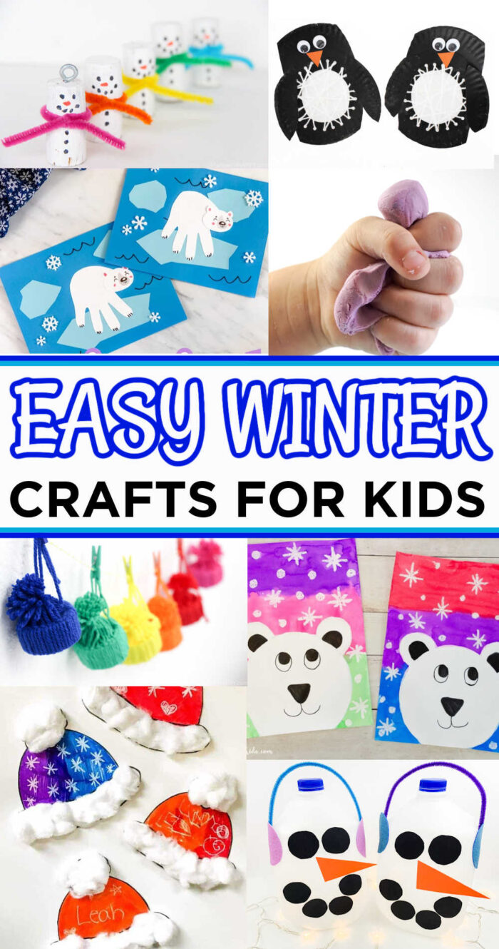 50+ Easy Winter Crafts For Kids Of All Ages - Made with HAPPY