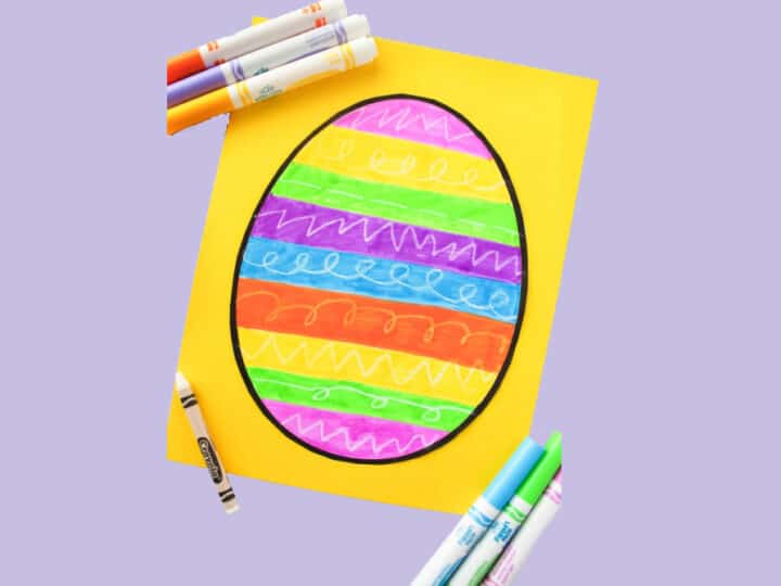 crayon resist Easter egg craft