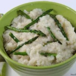 Crockpot Asparagus Risotto | Crockpot Risotto | Yummy Creamy Risotto with Asparagus | www.madewithHAPPY.com