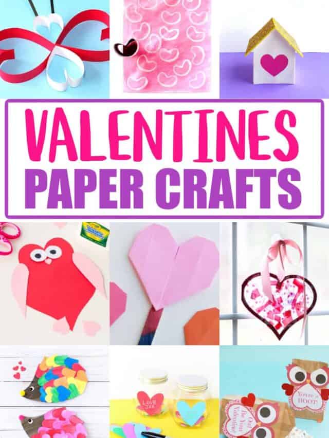Valentine Paper Crafts For Kids