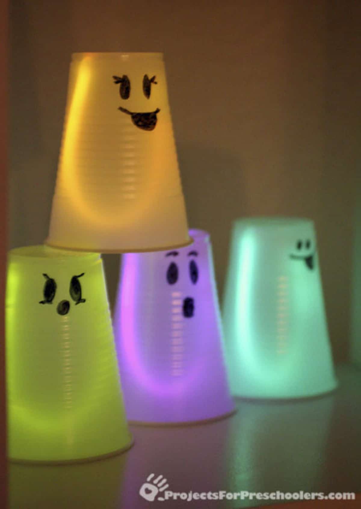 Cup Glowstick Ghosts