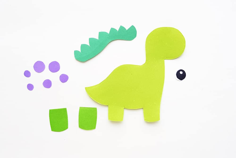 Cut Dinosaur Template Out of Paper