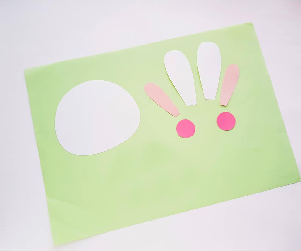 cut out paper plate bunny templates