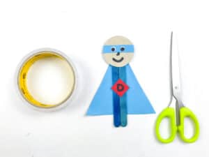 cut small square and add D for Dad
