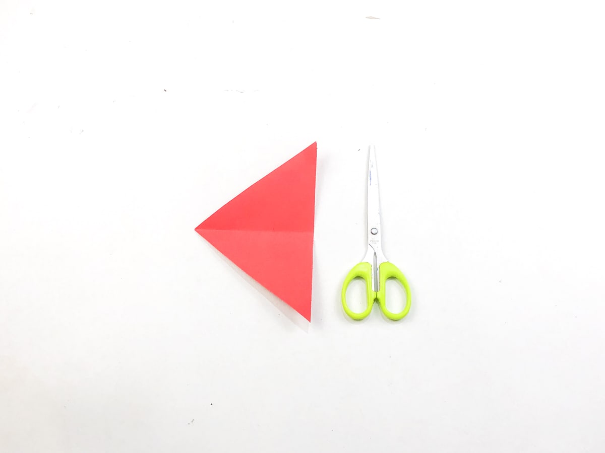 cut triangle for rocket craft