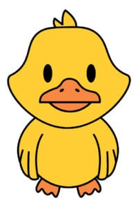cute cartoon duck