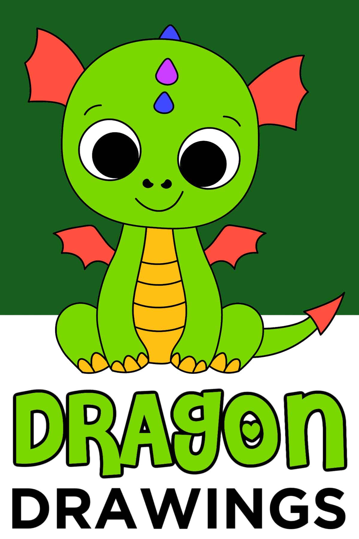 cute dragon drawing