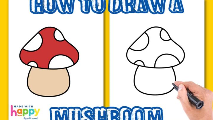 How to Draw a Mushroom | Skip To My Lou