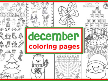 december coloring pages