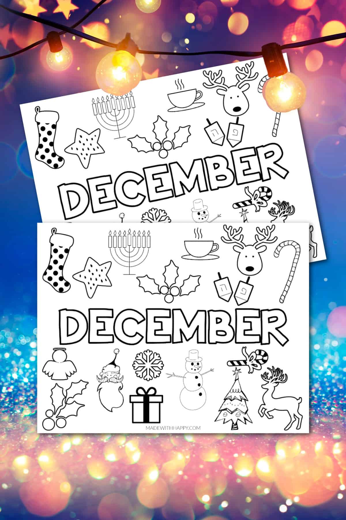 December Coloring Sheet