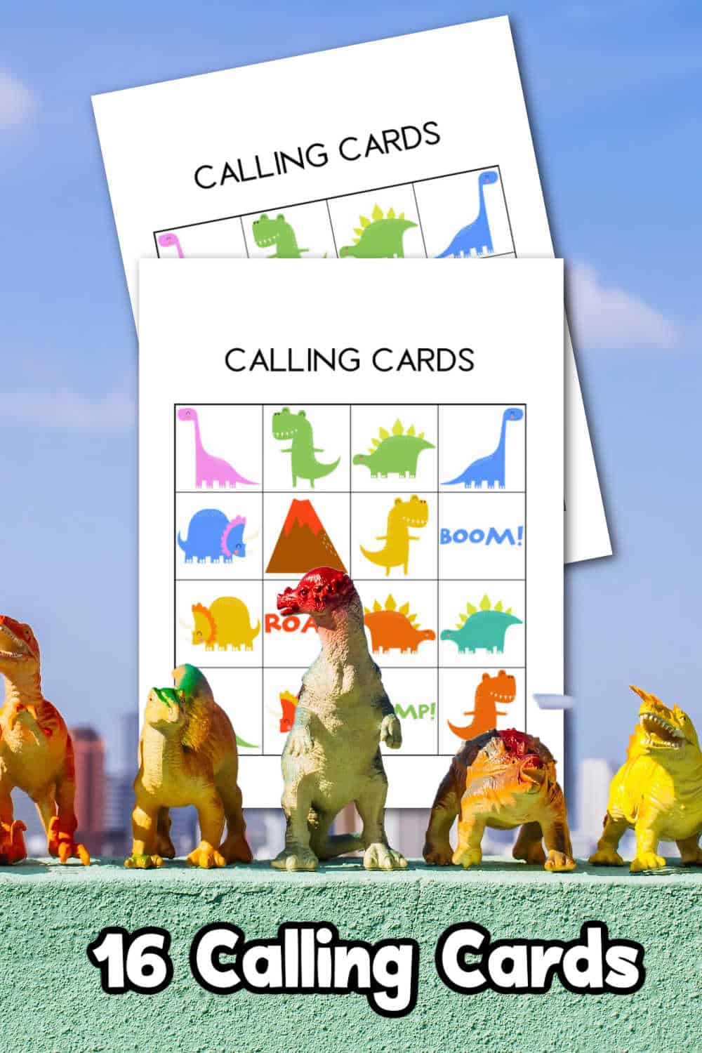 dinosaur calling cards