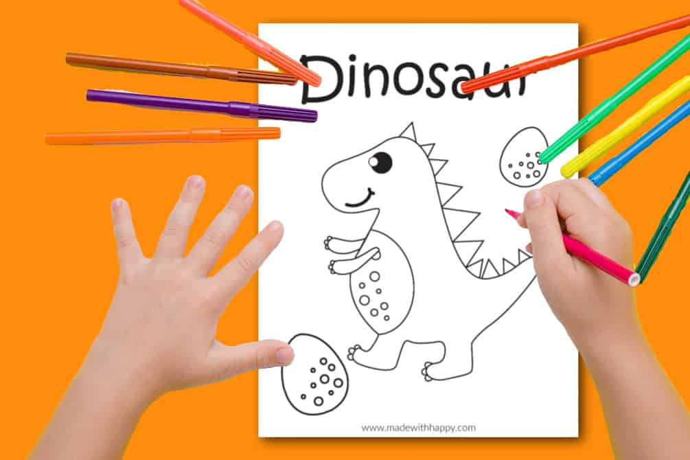 dinosaur coloring page printable