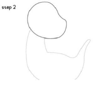 Dinosaur Drawing Step 2