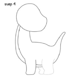 How to Draw a Dinosaur For Kids - Made with HAPPY