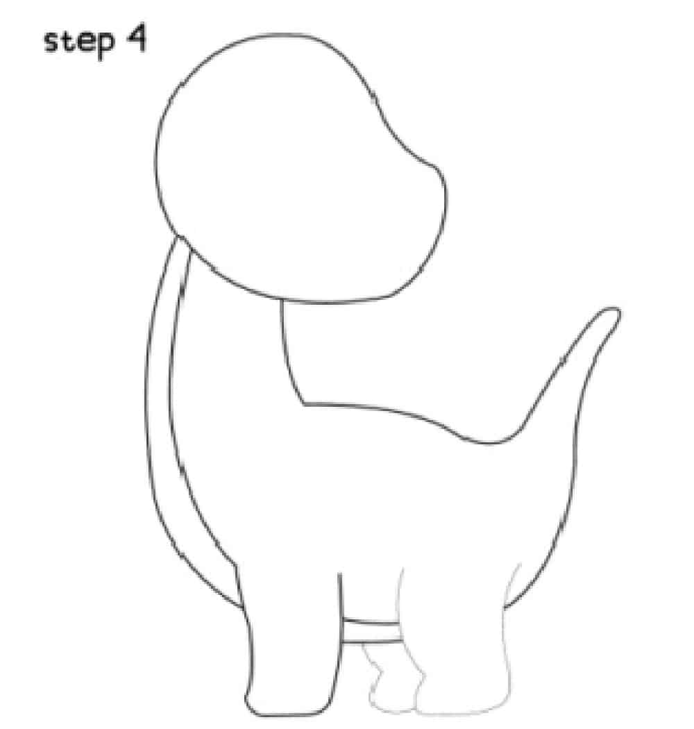 Dinosaur Drawings Step 4