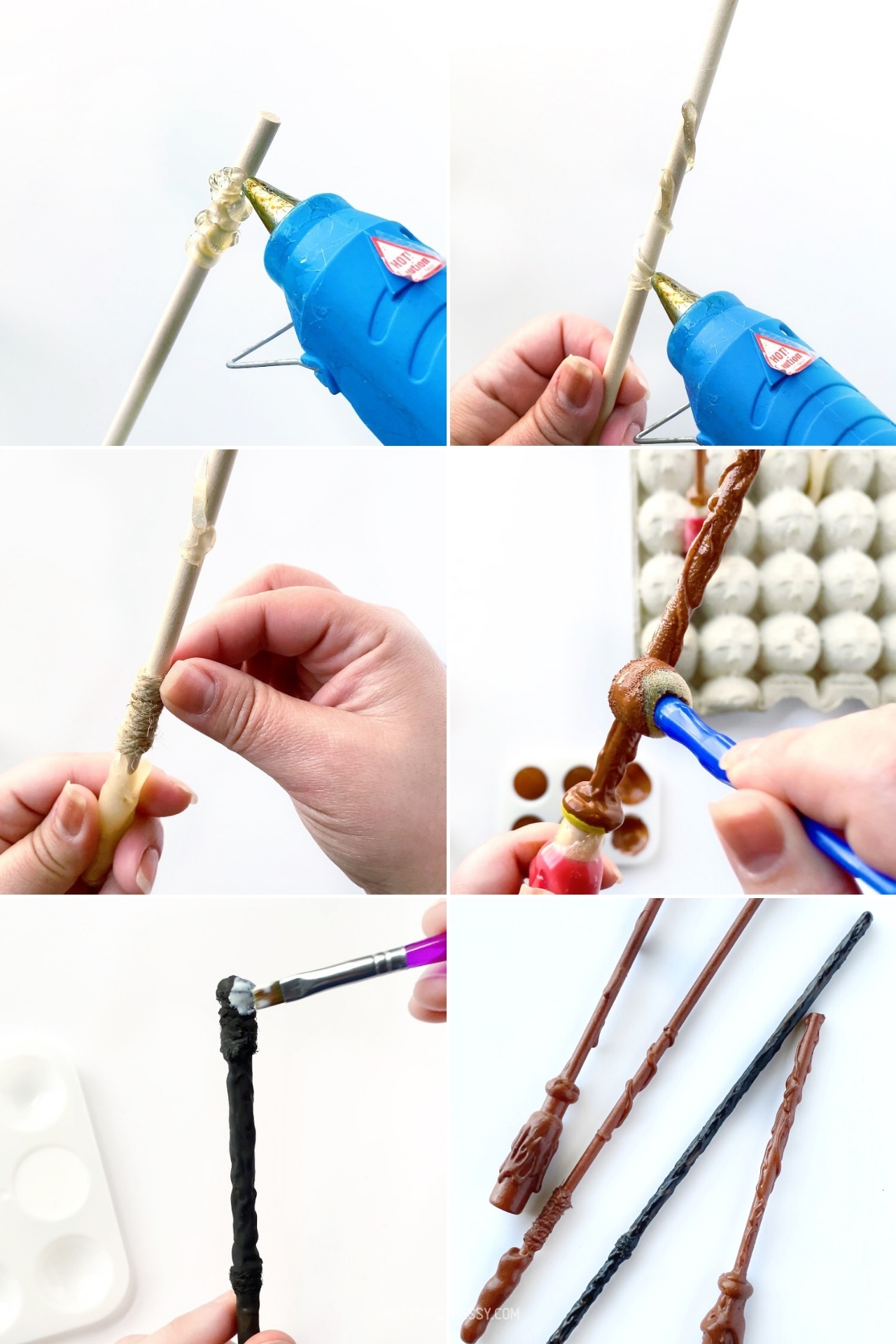 how to make harry potter wands out of paper