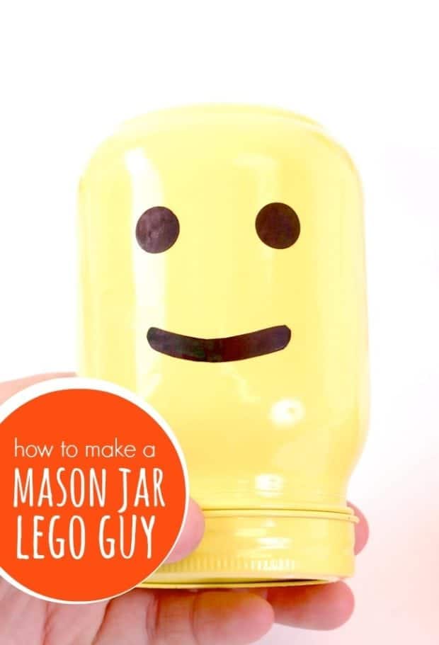 Mason Jar Lego Guy