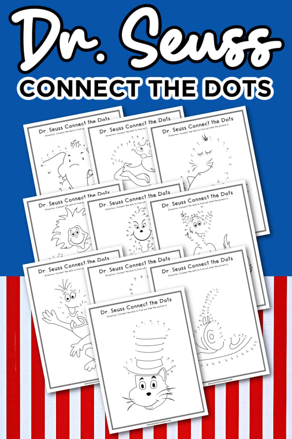 Dr. Seuss Connect the dots Printable