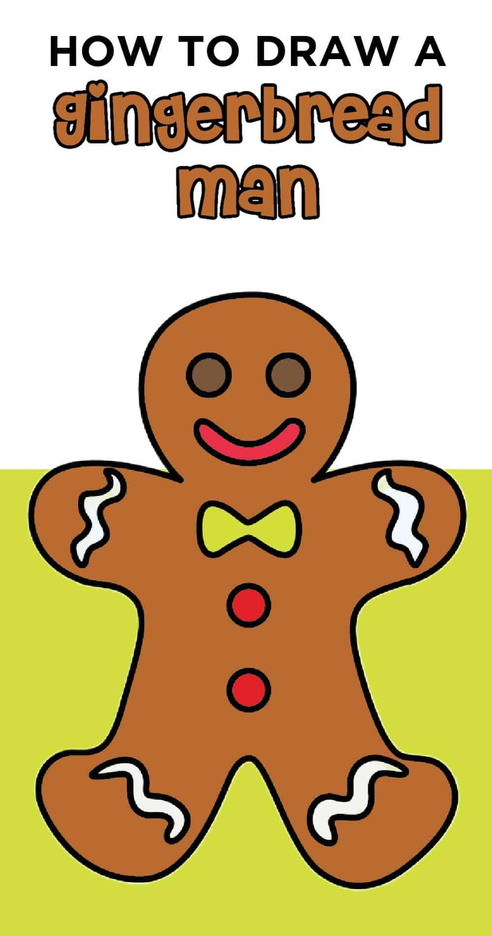 draw a gingerbread man