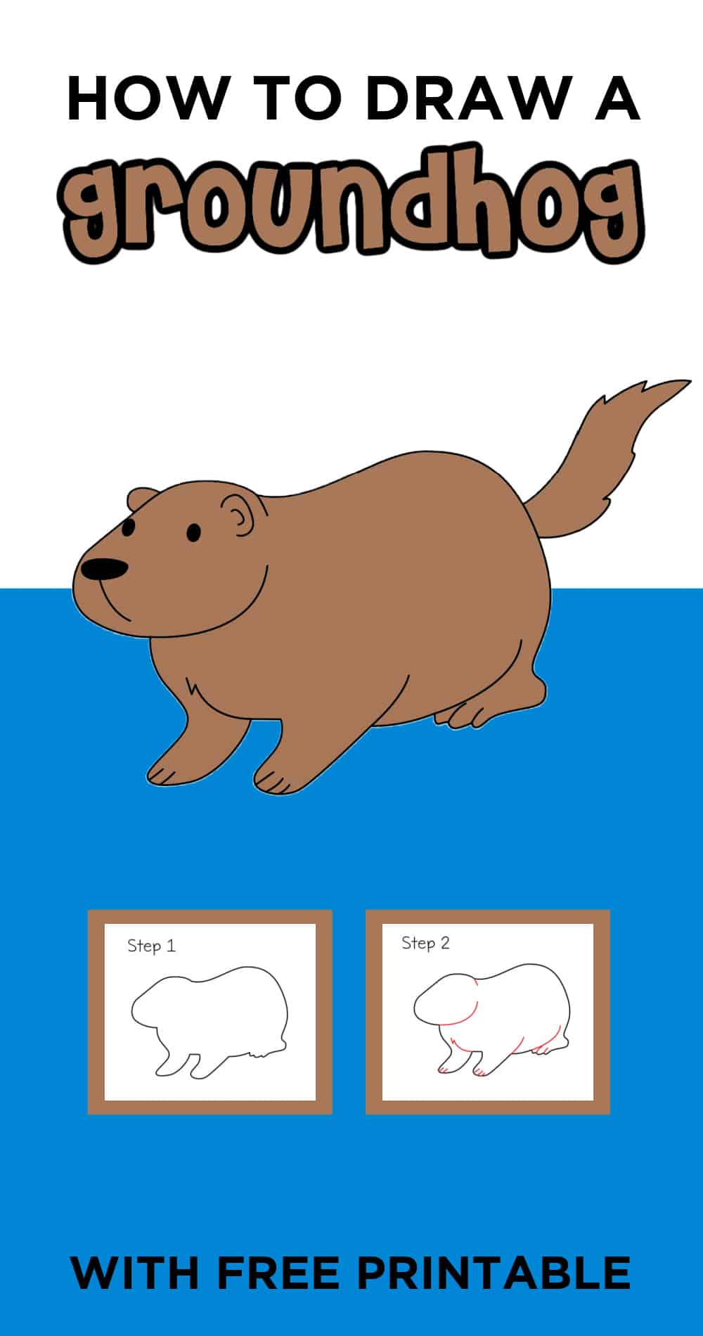 draw a groundhog