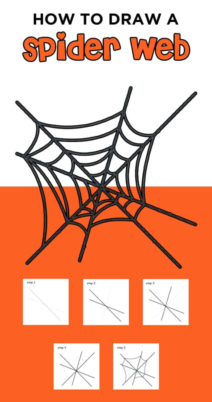 draw a spider web