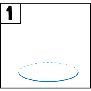 Draw an oval base