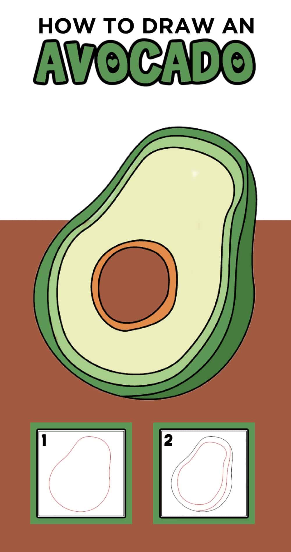 draw avocado
