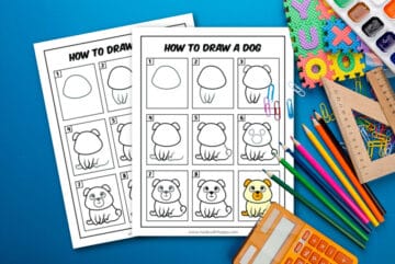 How To Draw a Dog Step By Step - Made with HAPPY