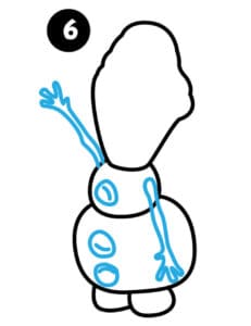 Draw Olaf Step6