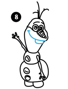 Draw Olaf Step8